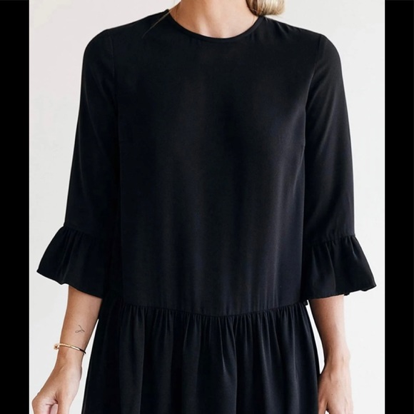 Women's Black Drop-Waist Dress by jaceyduprie - Picture 4 of 8